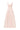 Light Pink Lacquered Brocade Strapless A-line Maxi Dress with Pearl Cluster Embellishment - IHF STUDIO
