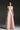 Light Pink Lacquered Brocade Strapless A-line Maxi Dress with Pearl Cluster Embellishment - IHF STUDIO