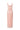 Light Pink Mesh Lace Square-Neck Midi Dress with Petite Sequin & Leather Belt - IHF STUDIO