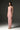 Light Pink Mesh Lace Square-Neck Midi Dress with Petite Sequin & Leather Belt - IHF STUDIO