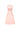 Light Pink Midi Taffeta Dress Mix Lace With Crystal-Embellished Bow - IHF STUDIO