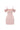 Light Pink Mini Corset Dress Ruffled Sleeves With Radiant Crystal Embellishment - IHF STUDIO