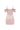 Light Pink Mini Corset Dress Ruffled Sleeves With Radiant Crystal Embellishment - IHF STUDIO