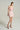 Light Pink Mini Corset Dress Ruffled Sleeves With Radiant Crystal Embellishment - IHF STUDIO