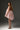 Light Pink Organza Bubble Bustier Mini Dress With Ro-sette Woven Roses - IHF STUDIO