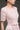 Light Pink Sequin Floral Lace Short-Sleeve A-Line Dress With Silk Taffeta - IHF STUDIO
