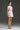Light Pink Sequin Floral Lace Short-Sleeve Structured Puffy Mini Dress - IHF STUDIO