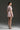 Light Pink Sequin Floral Lace Short-Sleeve Structured Puffy Mini Dress - IHF STUDIO