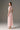 Light Pink Sequin Floral Lace Structured Midi Dress with Sculpted Hips - IHF STUDIO