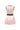 Light pink silk taffeta mini dress with sculpted puff hips and a crystal-embellished bow belt - IHF STUDIO