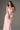 Light Pink Taffeta Column Maxi Dress with Crystal Embellishments - IHF STUDIO