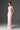 Light Pink Taffeta Maxi Corset Dress with Off-Shoulder Sequin Embellishment - IHF STUDIO