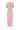 Light pink crepe bodycon midi dress with deep V-neckline and crystal embellishment - IHF STUDIO
