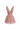 Light pink Vine Guipure Lace V-neck mini A-line dress with draped details and two mini bows - IHF STUDIO