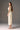 Light yellow lacquered brocade sleeveless column midi dress - IHF STUDIO
