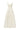 Light Yellow Lacquered Brocade Strapless A-line Maxi Dress with Pearl Cluster Embellishment - IHF STUDIO