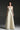 Light Yellow Lacquered Brocade Strapless A-line Maxi Dress with Pearl Cluster Embellishment - IHF STUDIO
