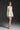 Light Yellow Lacquered Brocade Strapless A-line Mini Dress with Pearl-Embellished Shoulder - IHF STUDIO