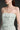 Mint Lacquered Brocade Column Dress with Pearl and Crystal Chain Embellishment - IHF STUDIO