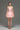 Light pink bell-silhouette mini dress - IHF STUDIO