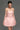 Light pink bell-silhouette mini dress - IHF STUDIO
