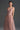 Pink Vine Guipure Lace V-Neck Midi A-Line Dress With Draped Details And Two Mini Bows - IHF STUDIO