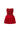 Red Crystal-Embellished Bell-Silhouette Mini Corset Dress - IHF STUDIO