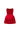Red Crystal-Embellished Bell-Silhouette Mini Corset Dress - IHF STUDIO