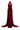 Red Crystal-Embellished Corset Maxi Dress with Detachable Train - IHF STUDIO