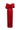 Red Draping Shoulder Column Taffeta Gown - IHF STUDIO