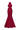 Red Floral Garden Lace Halter Mermaid Maxi Dress with Waist Cut-Out - IHF STUDIO