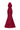 Red Floral Garden Lace Halter Mermaid Maxi Dress with Waist Cut-Out - IHF STUDIO