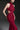 Red Floral Garden Lace Halter Mermaid Maxi Dress with Waist Cut-Out - IHF STUDIO