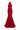 Red Floral Garden Lace halter mermaid pear-silhouette maxi dress - IHF STUDIO