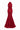 Red Floral Garden Lace halter mermaid pear-silhouette maxi dress - IHF STUDIO