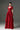 Red Floral Garden Lace Maxi A-line Dress With 3-tiered U-Neck - IHF STUDIO