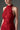 Red Floral Garden Lace Maxi A-line Dress with Halter neck and Waist Cut-Out back - IHF STUDIO