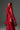 Red Floral Garden Lace maxi dress with floral-trimmed tulle veil - IHF STUDIO