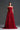 Red Floral Garden Lace Off-Shoulder A-Line Dress With Silk Waist Belt - IHF STUDIO