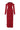 Red Floral Garden Lace off-shoulder midi dress with long sleeves - IHF STUDIO