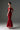 Red Floral Garden Lace Off-Shoulder Midi-Mermaid Dress - IHF STUDIO
