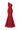 Red Floral Garden Lace one-shoulder mermaid dress - IHF STUDIO