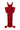 Red Floral Garden Lace Square-Neck Column Dress With Large Back Bow - IHF STUDIO