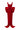 Red Floral Garden Lace Square-Neck Column Dress With Large Back Bow - IHF STUDIO