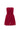 Red Floral Garden Lace Strapless Mini Dress with Crystal Cluster Embellishment - IHF STUDIO