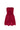 Red Floral Garden Lace Strapless Mini Dress with Crystal Cluster Embellishment - IHF STUDIO