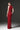 Red Floral Garden Lace V-neck maxi-column dress with crystal cluster embellishment - IHF STUDIO