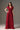 Red Floral Garden Short Sleeves A-Line Maxi Dress - IHF STUDIO