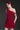 Red Floral Lace One-Shoulder Mini Dress with Pearl Cluster Embellishment - IHF STUDIO