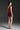 Red Floral Lace One-Shoulder Mini Dress with Pearl Cluster Embellishment - IHF STUDIO
